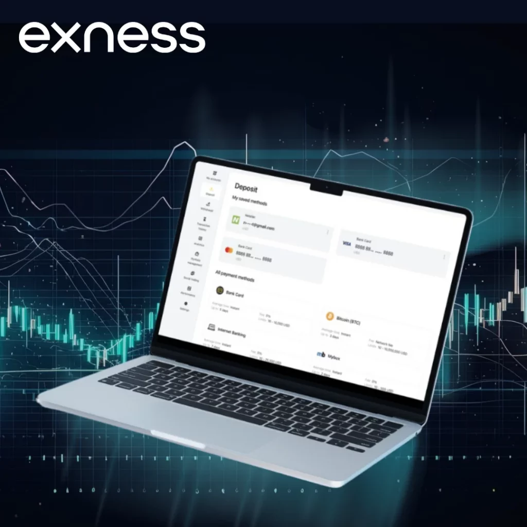 Deposits are processed in real time in Exness